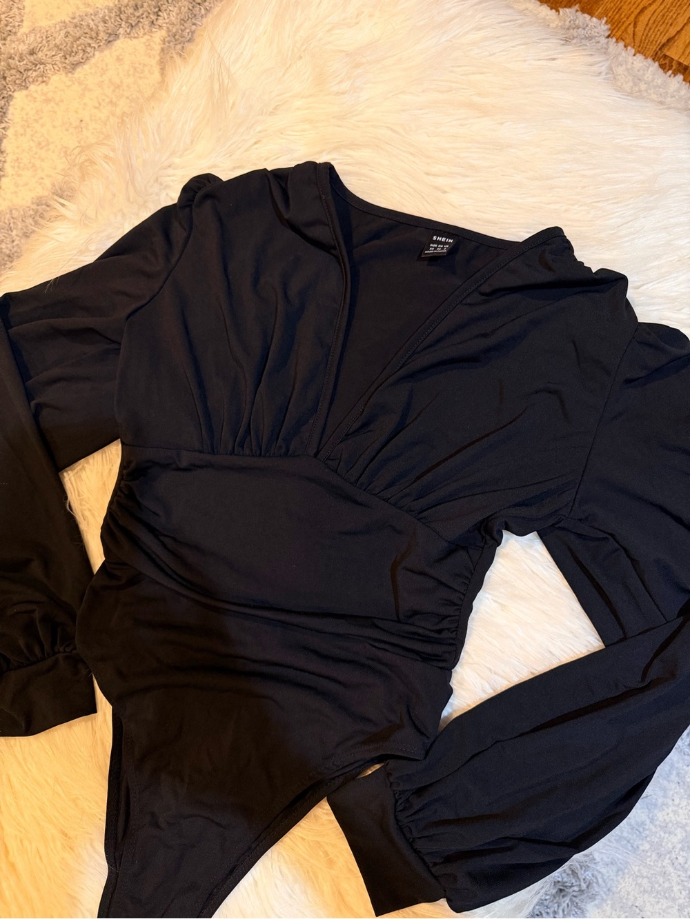 Long-Sleeve V-Neck Bodysuit